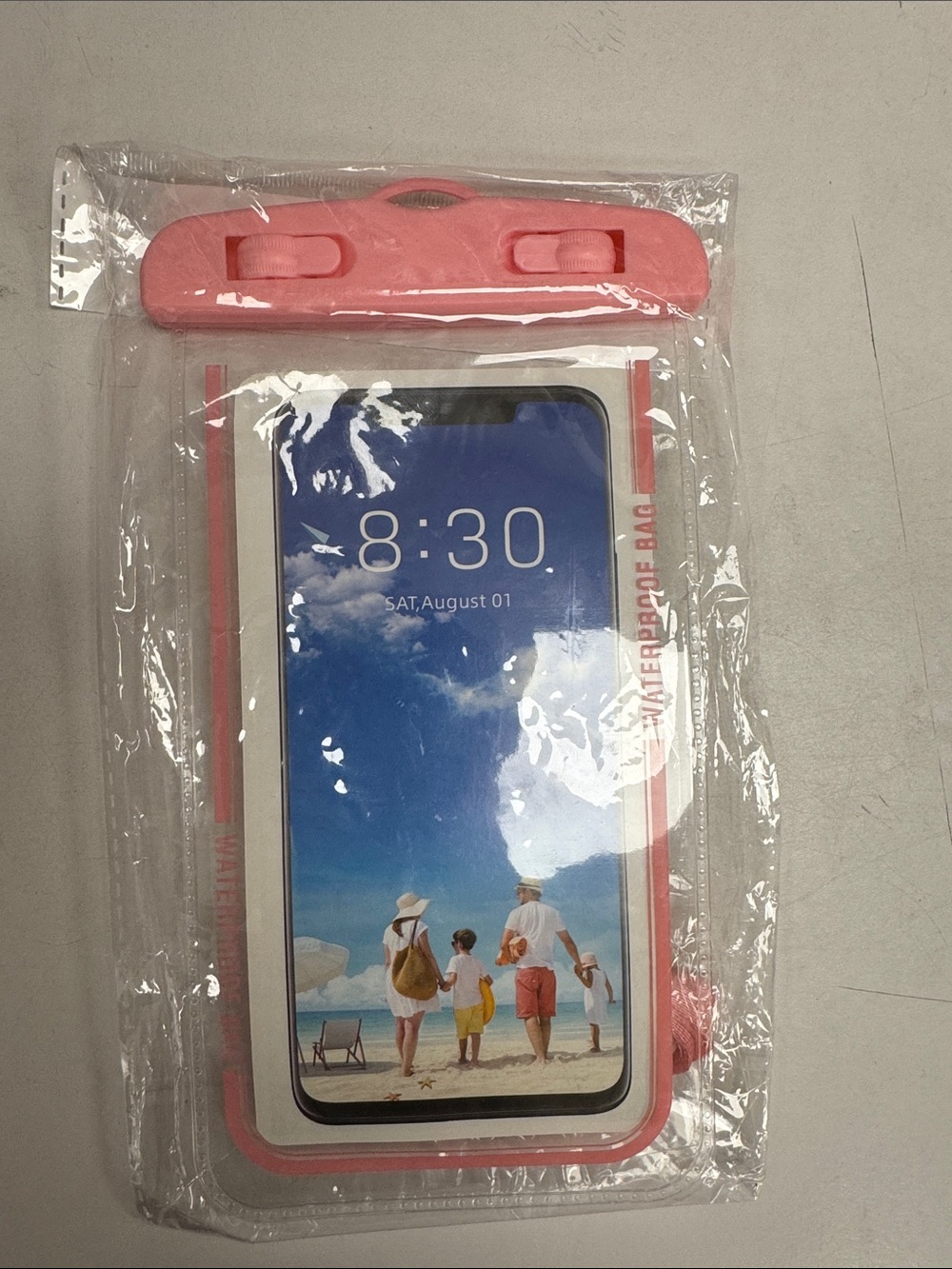 Universal Waterproof Phone Pouch Case - Pink to use under water